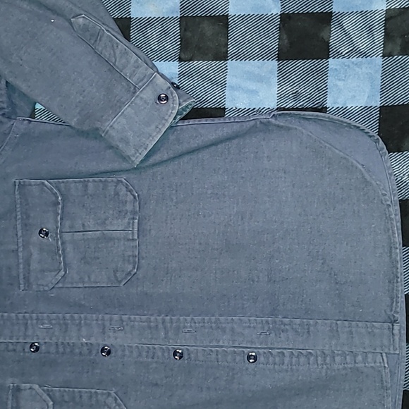 Vintage. 70s. Made in USA. Cabela's. Heavyweight Flannel. Mens Large - Picture 6 of 15